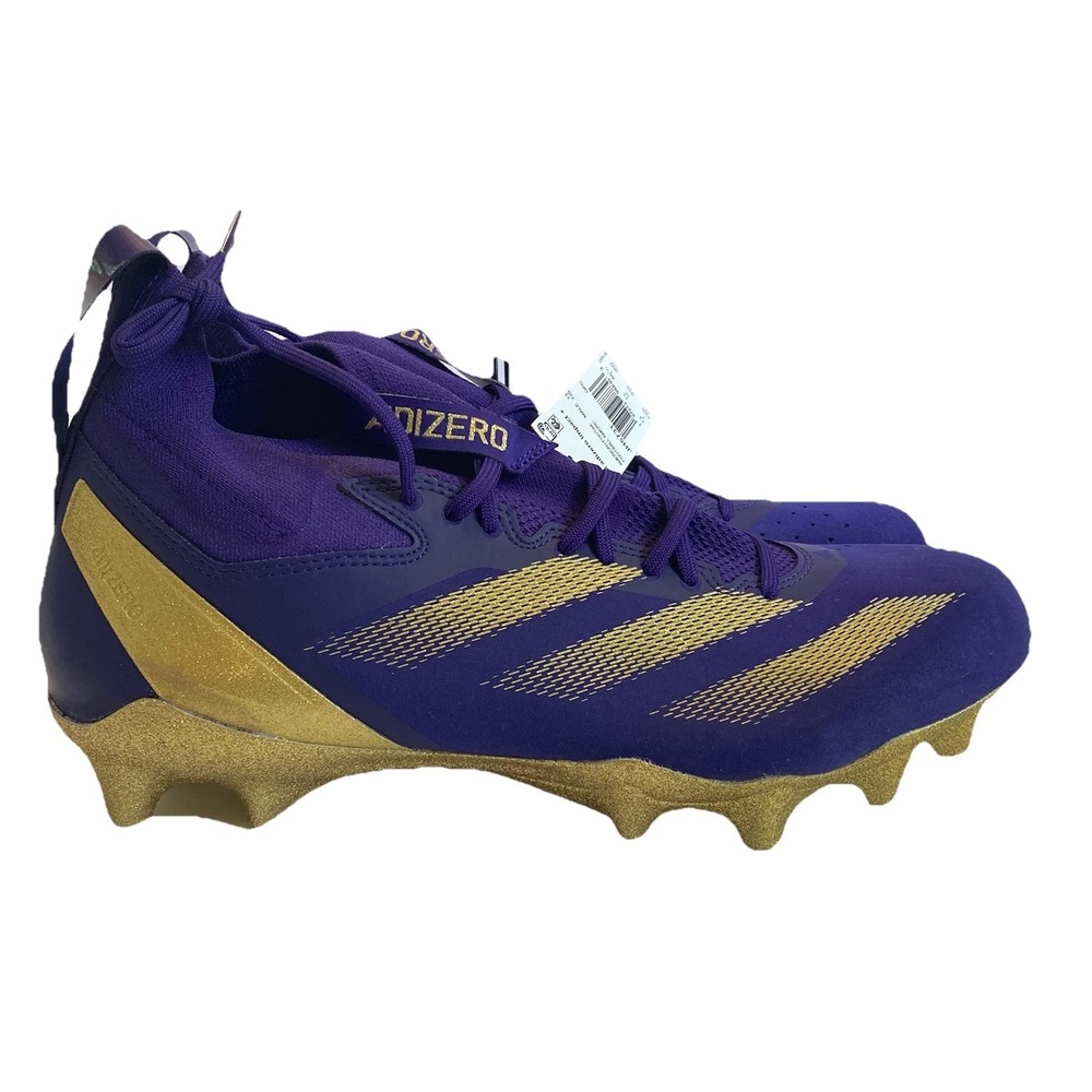 Adidas SM Adizero Impact+ Men's Size 13.5 Minnesota Vikings PE Cleats JH5731